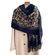 cashew flower jacquard scarf, view 10 - MRSLM