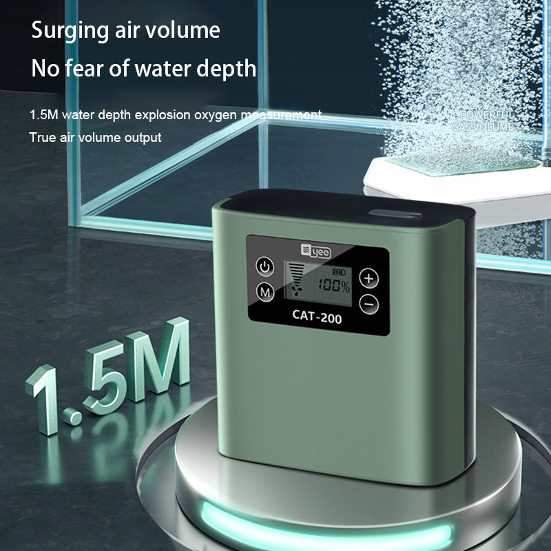 rechargeable aquarium aerator, view 4 - MRSLM
