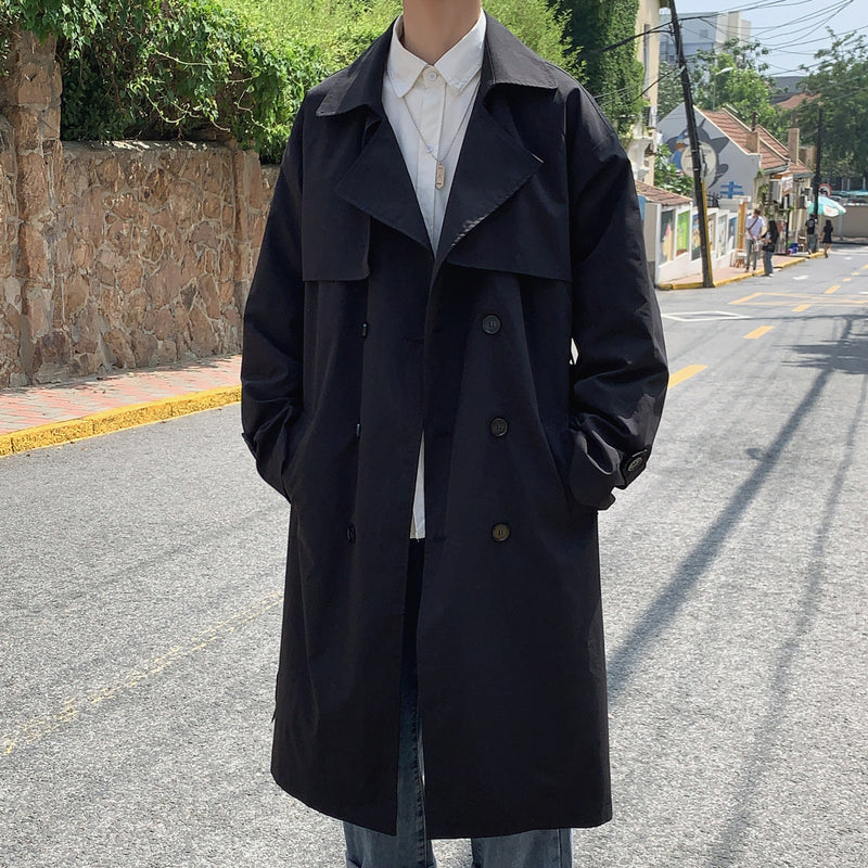 men's double-breasted trench coat - MRSLM