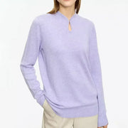 U-collar long sleeve pullover - MRSLM