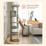 7-level cat tree tower, view 5 - MRSLM