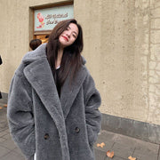 Women's soft lamb wool-style winter coat - MRSLM