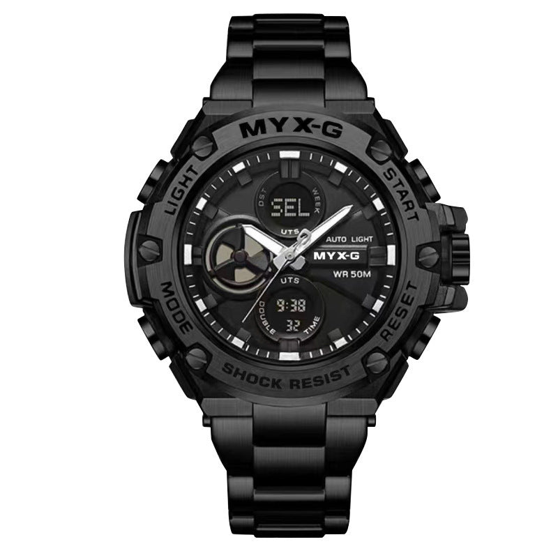 men's business steel quartz watch, view 5 - MRSLM