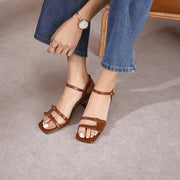 leather gladiator sandals, view 10 - MRSLM