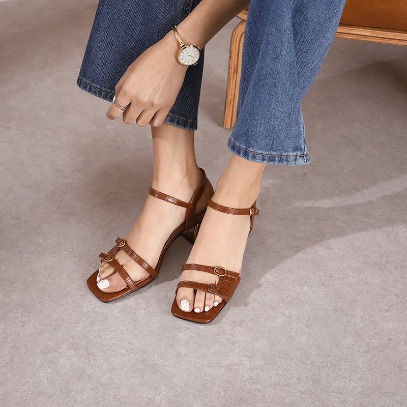 leather gladiator sandals, view 10 - MRSLM