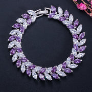 ladies gold-plated zircon bracelet, view 6 - MRSLM