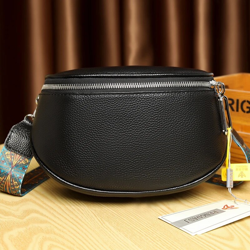 leather shoulder crossbody bag, view 12 - MRSLM