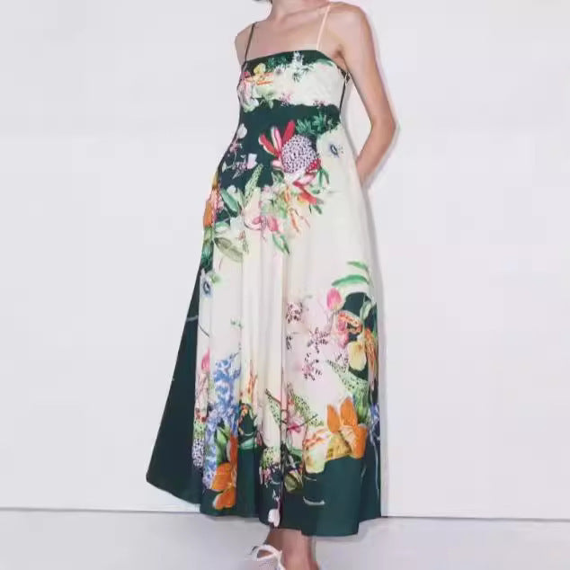 floral print pocket dress, view 6 - MRSLM