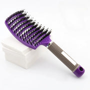 curved bristle massage comb, view 3 - MRSLM