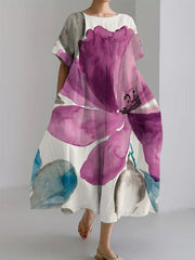 women's loose printed dress, view 6 - MRSLM