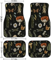 universal mushroom design car floor mats, view 3 - MRSLM