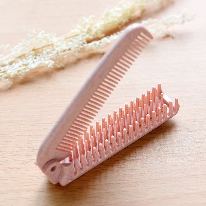 folding anti-static hair brush and comb, view 6 - MRSLM