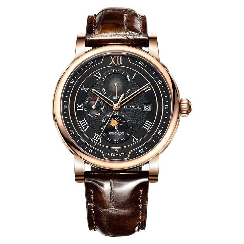 Men's automatic moon phase watch, view 7 - MRSLM