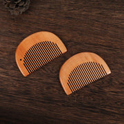 portable wooden hair and beard comb, view 2 - MRSLM