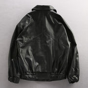 men's pu leather pilot jacket, view 4 - MRSLM
