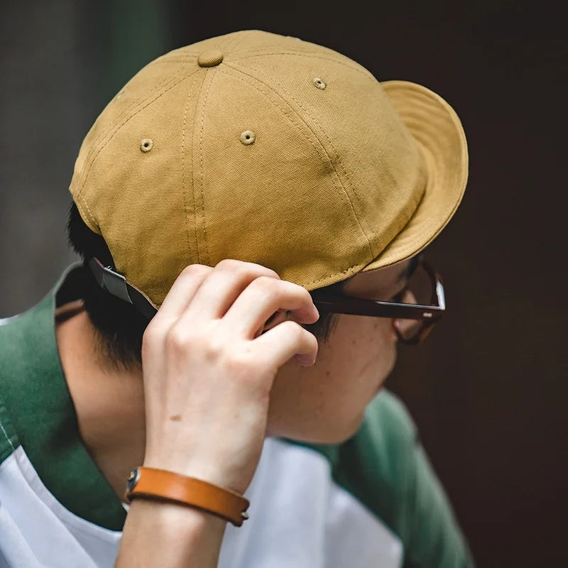 oversize denim golf cap, view 6 - MRSLM