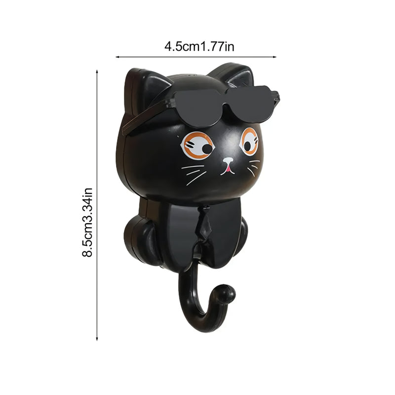 cartoon cat coat hook, view 3 - MRSLM