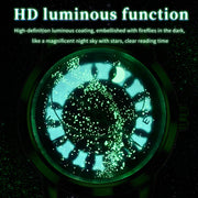 starry sky automatic leather watch, view 5 - MRSLM