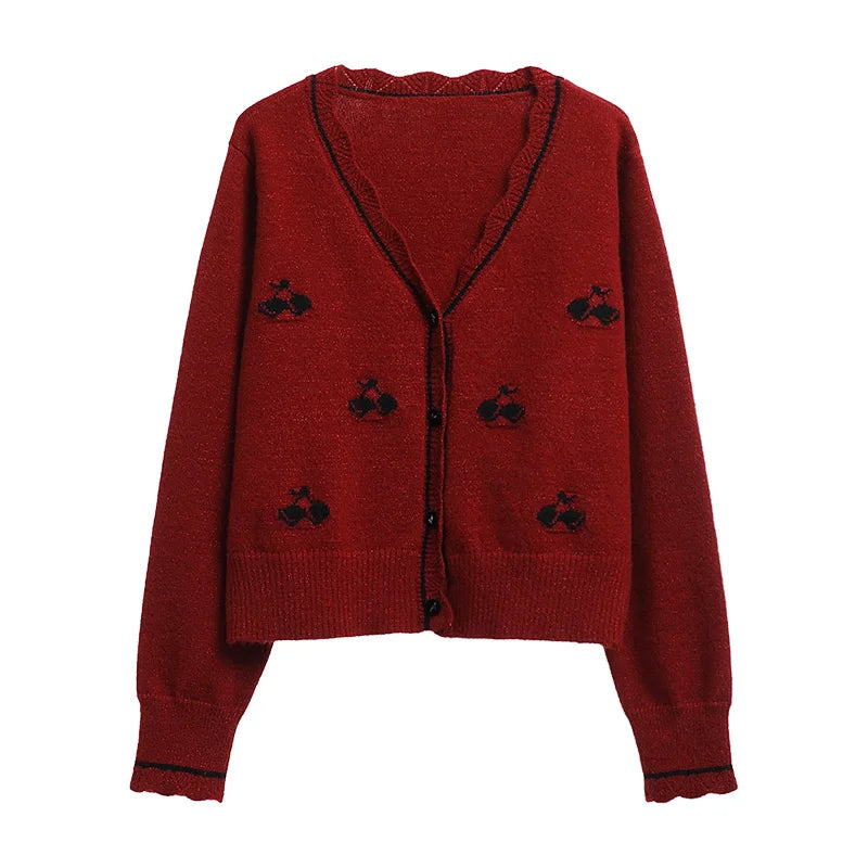 v-neck casual knitted cardigan, view 2 - MRSLM