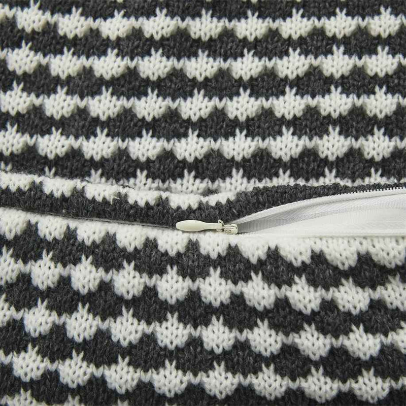 Spot plaid tassel cushion cover, view 10 - MRSLM