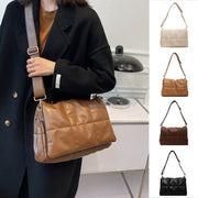 plaid PU shoulder messenger bag - MRSLM