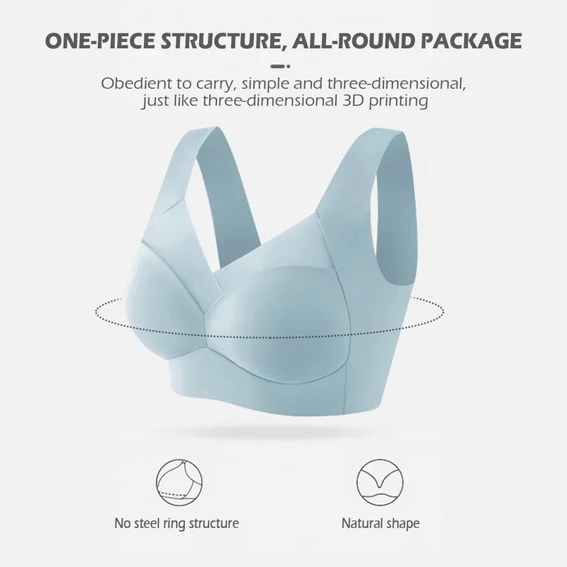 Seamless plus size sports bra, view 11 - MRSLM