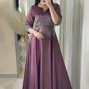 lace-up rhinestone long dress, view 3 - MRSLM