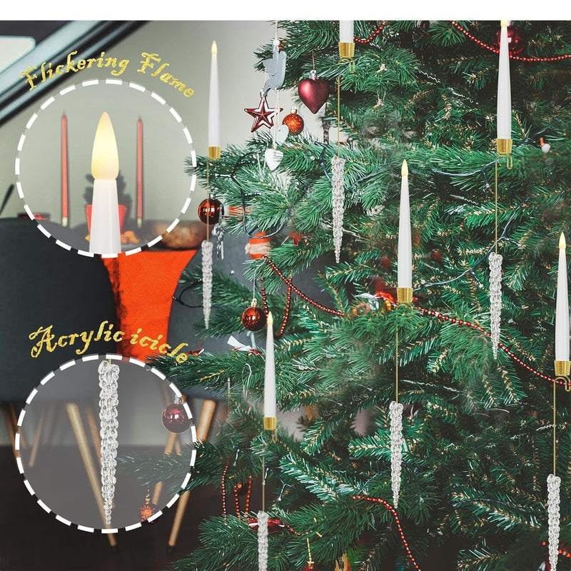 LED candle Christmas tree ornaments, view 2 - MRSLM