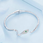 snake open cuff bracelet, view 4 - MRSLM