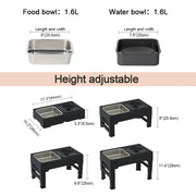 elevated 2-in-1 dog feeder, view 9 - MRSLM