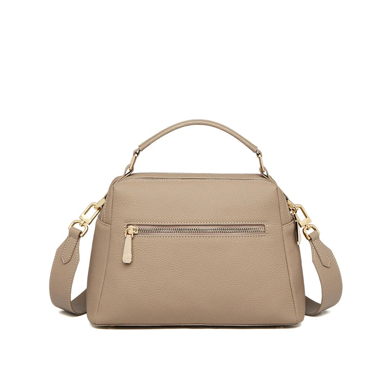 crocodile pattern leather shoulder bag, view 6 - MRSLM