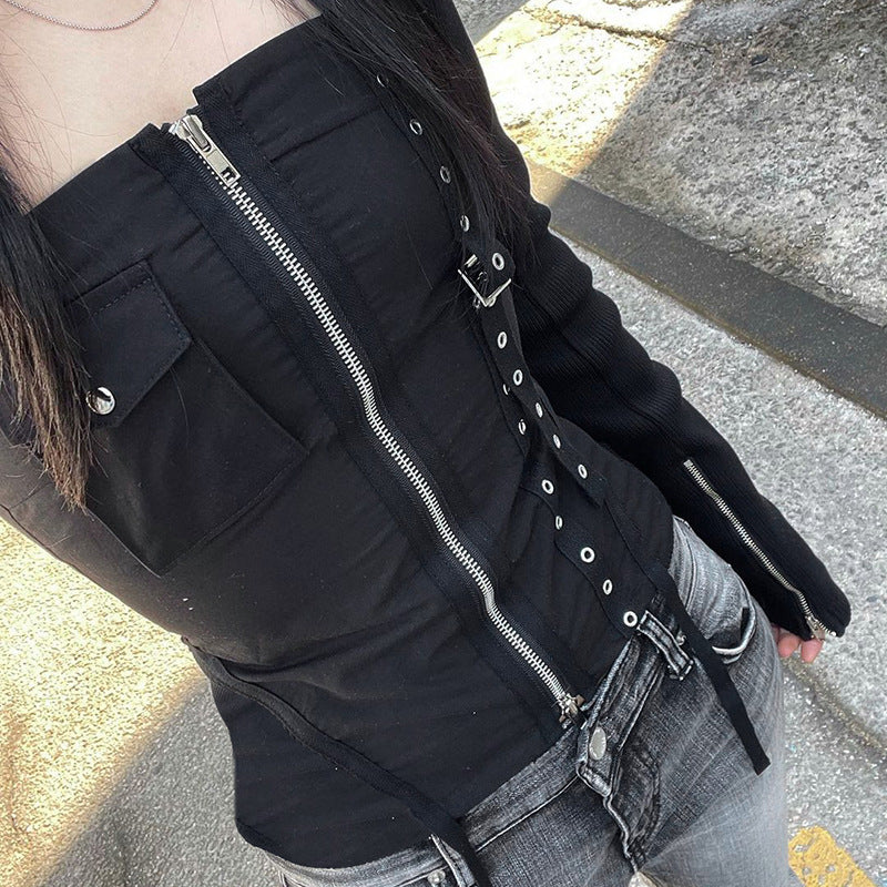 cargo pocket tube top, view 8 - MRSLM