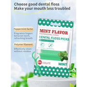mint fresh portable dental floss sticks, view 3 - MRSLM