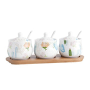 ceramic spice jar set, view 2 - MRSLM