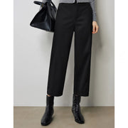 women's ankle-length black casual pants, view 6 - MRSLM