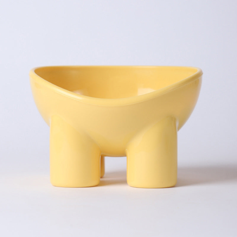elevated high foot pet bowl, view 6 - MRSLM