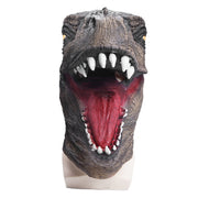 Latex dinosaur head mask, view 3 - MRSLM