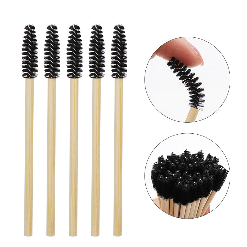 disposable bamboo eyebrow and eyelash brushes, view 4 - MRSLM