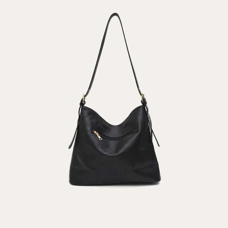 vegan leather tassel shoulder bag, view 6 - MRSLM