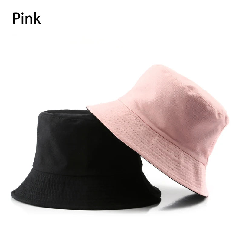 Classic Cotton Reversible Bucket Hat – Casual Sun Cap for Outdoor Adventures