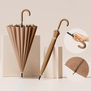 24-rib long handle rain umbrella, view 5 - MRSLM