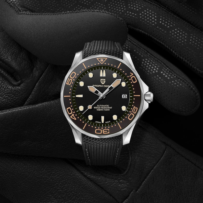 men's automatic sapphire watch, view 4 - MRSLM