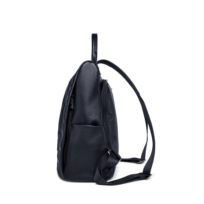 genuine leather women's backpack, view 7 - MRSLM