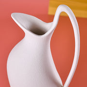 White ceramic countertop vase, view 5 - MRSLM