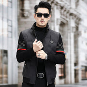 Men's stand collar duck down coat, view 12 - MRSLM