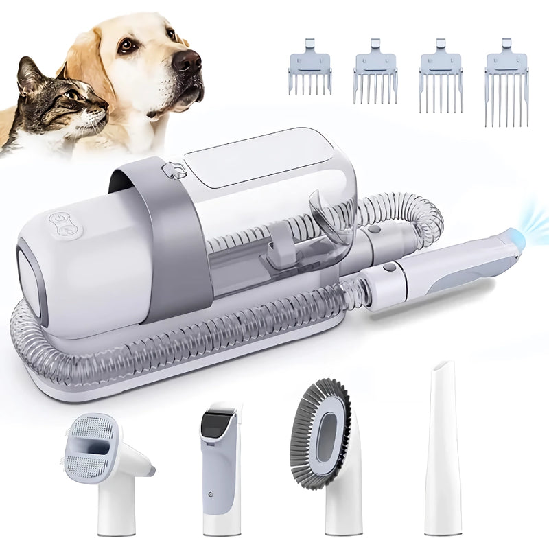 5-in-1 pet grooming kit with vacuum - MRSLM