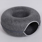 foldable felt cat tunnel bed, view 5 - MRSLM