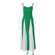 color contrast sling dress, view 7 - MRSLM