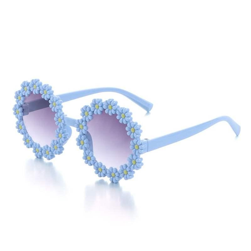 kids round daisy flower sunglasses, view 4 - MRSLM