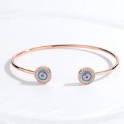 women's sterling silver open bangle, view 4 - MRSLM